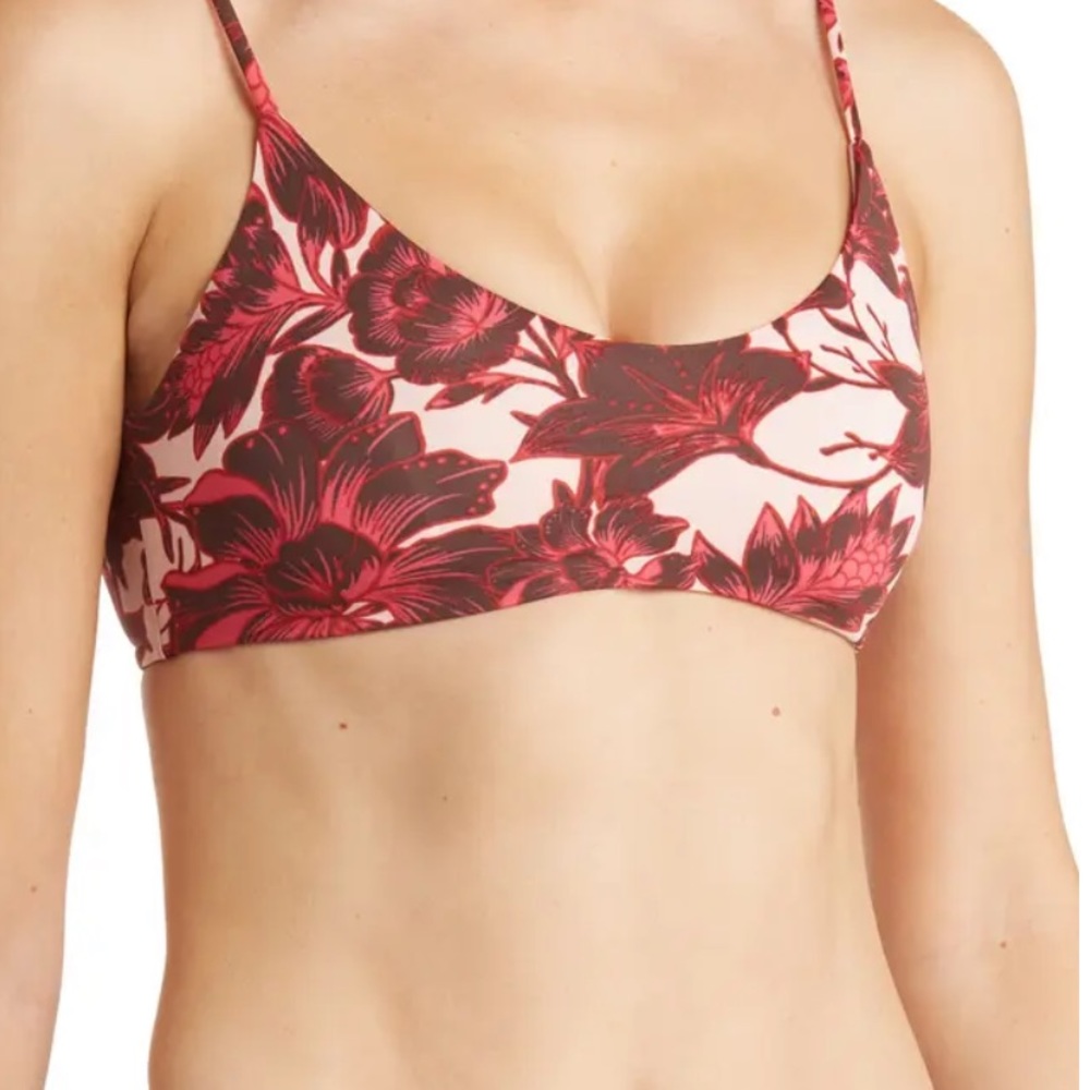 NWT! MAAJI Rose Lanai Bikini Top, S/M